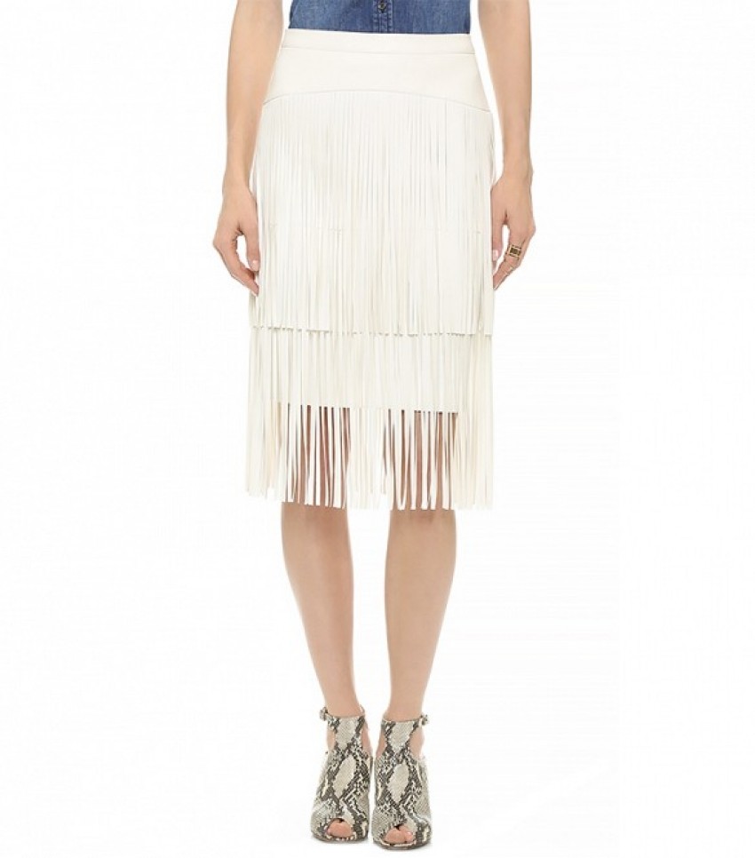 BCBGMAXAZRIA Rashell Fringe Skirt ($298)