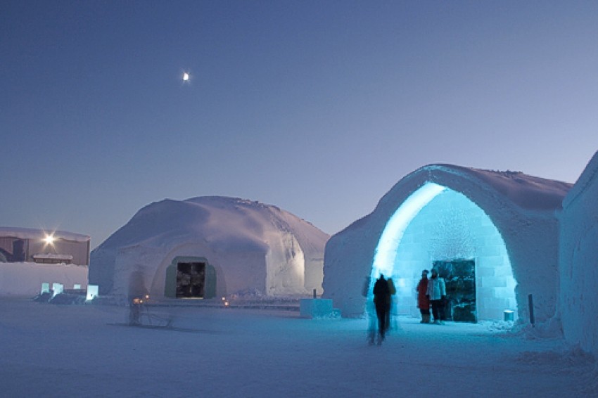 Ice Hotel in Jukkasjarvi, Švedska