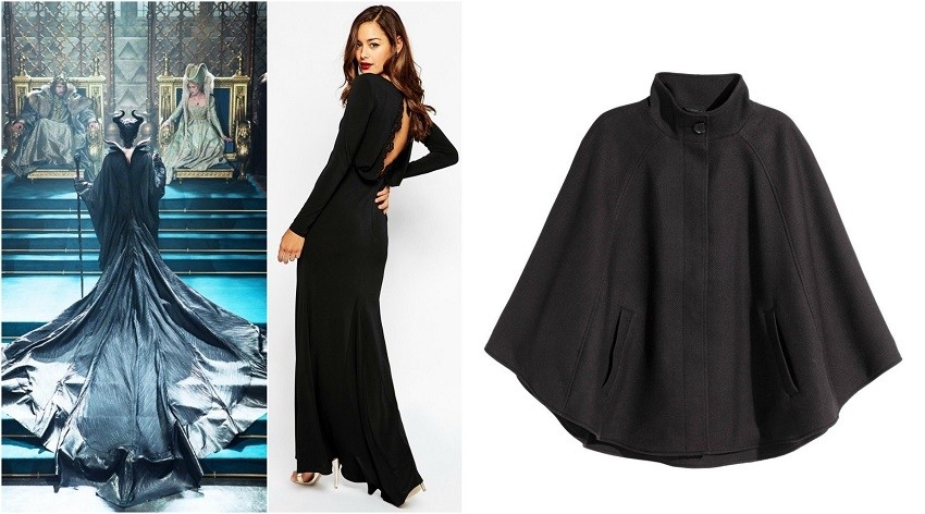 Maleficent - haljina ASOS, plašt H&amp;M