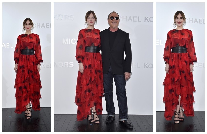 Dakota Johnson na otvaranju  Michael Kors Ginza trgovine u Japanu