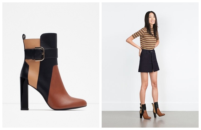 Zara Tricolor Booties (499.90 HRK)