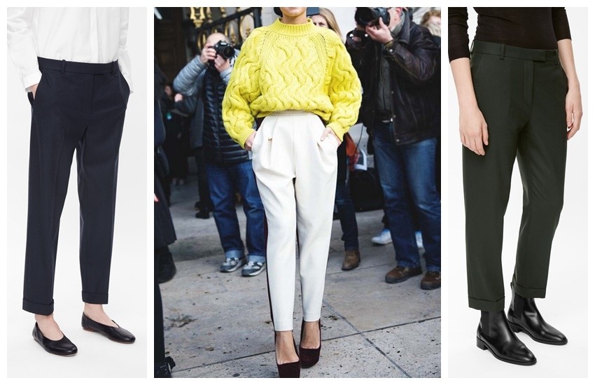 COS STRAIGHT-LEG WOOL TROUSERS