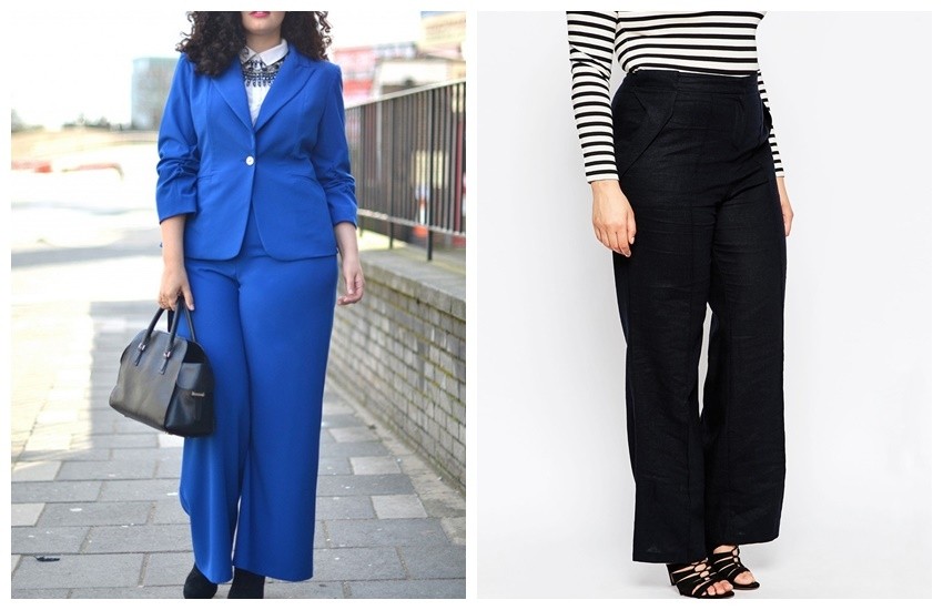 ASOS CURVE Linen Pants with Wide Leg  $22.50