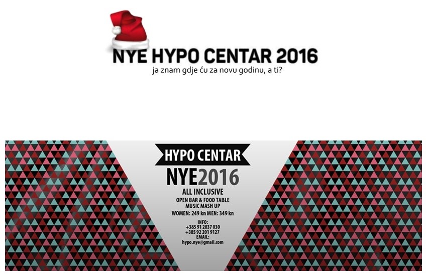 NYE 2016 @ HYPO CENTAR presents #na[opako!]