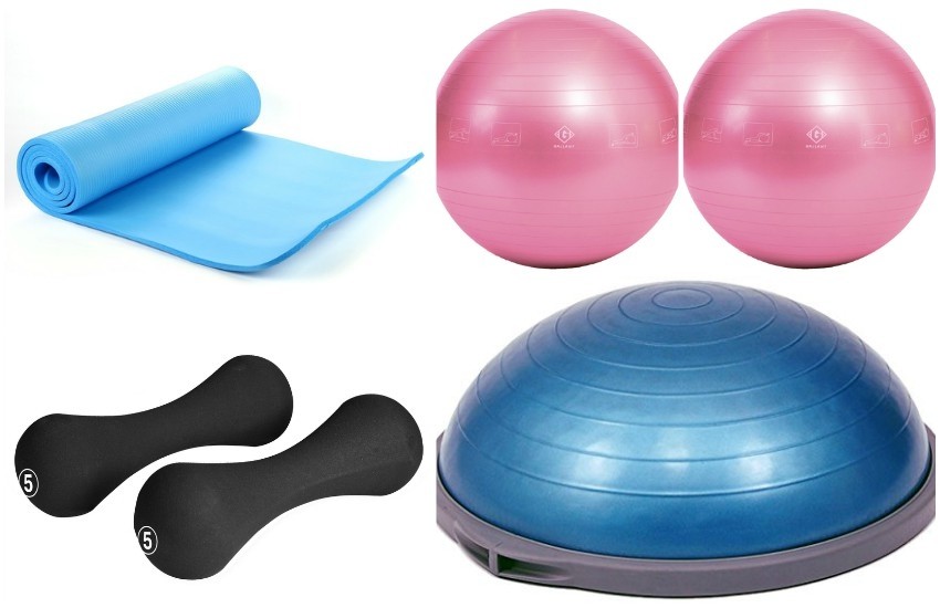 Podmetač, bućice, pilates lopta i Bosu - spremni za trening!