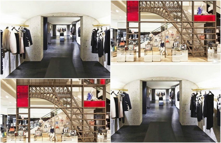 Slika: Galeries Lafayette via diephotodesigner // Givenchy store, JC Vincent for Yellowtrace, design by Joseph Dirand