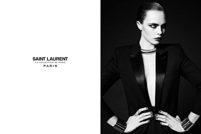 Cara Delevingne za Saint Laurent