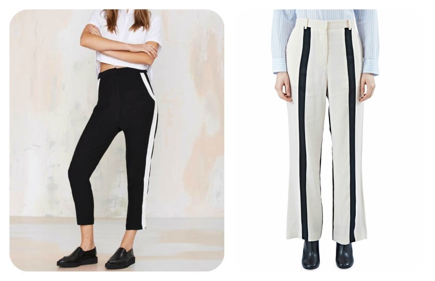 Finders Keepers The Rewind Striped Pant 462,91 kn / ACNE STUDIOS  women’s obel li striped pants in pale nude and black €400