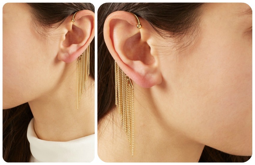 CHLOÉ Delfine gold-tone earring