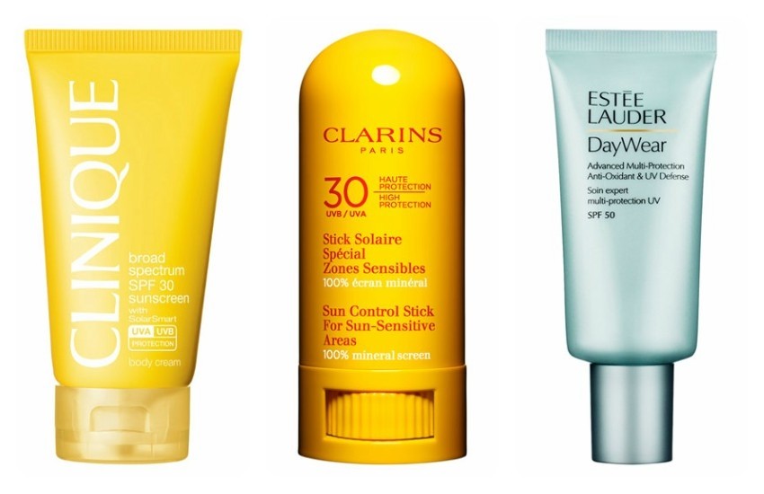 Clinique, Clarins, Estee Lauder