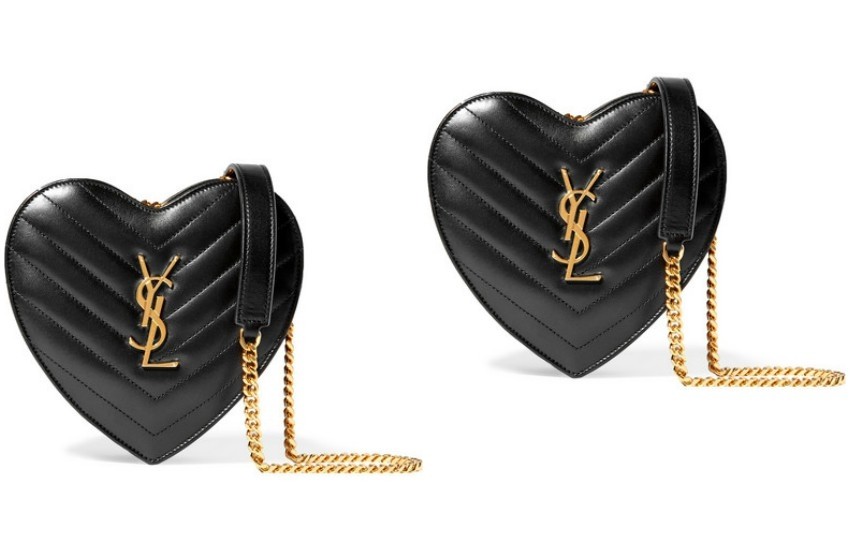 SAINT LAURENT Love small quilted leather shoulder bag £760