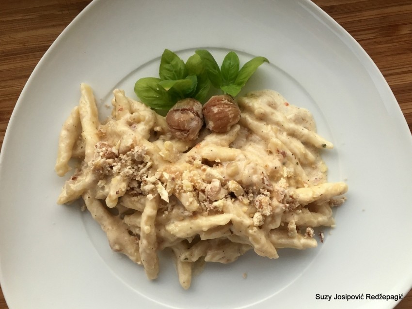 Recept: tjestenina s kestenjem