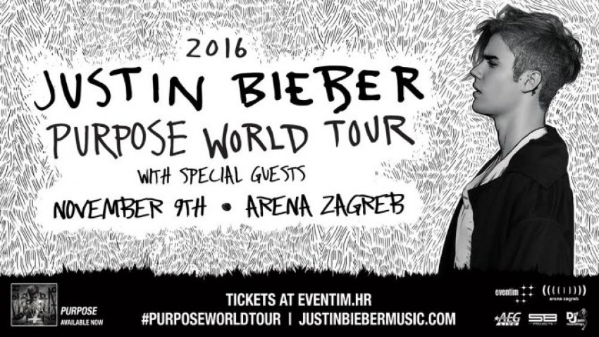 Justin Bieber Purpose World Tour @ Arena Zagreb