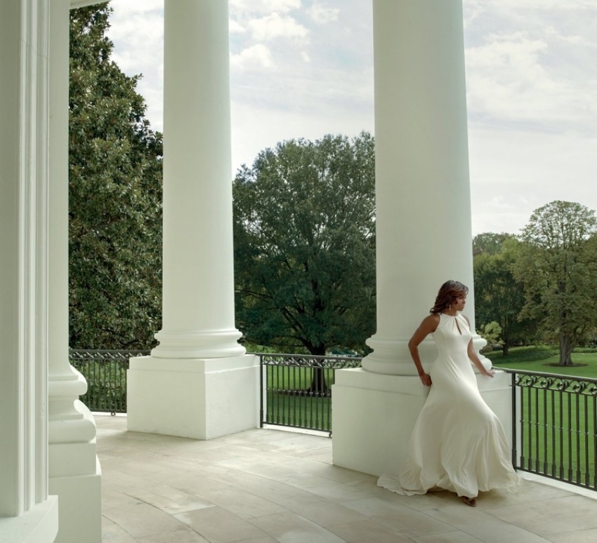 Michelle Obama u Carolina Herrera haljini