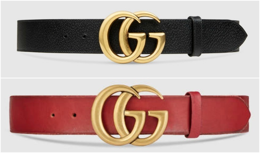 Gucci Leather belt with double G buckle $ 420