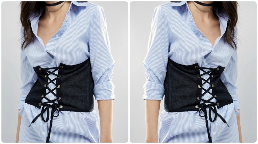 ASOS Denim Corset Belt $31.00