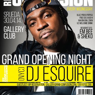 Od 30.4. plešemo na RNB Confusion party u jarunskom klubu Gallery!