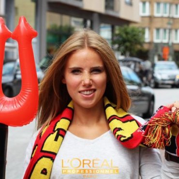 Belgijska navijačica dobila ugovor s L'Orealom