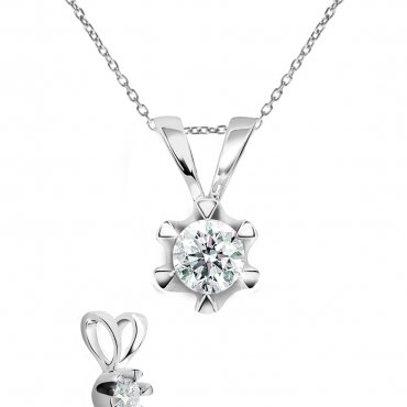 Privjesak od bijelog zlata sa briljantima, 2 200 kn, Zaks