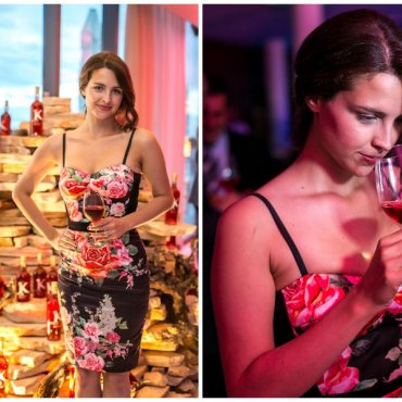 Doris Pinčić Rogoznica na promociji novog vina Korlat Rose