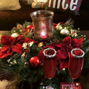 Blagdanski koktel mimosa od brusnica