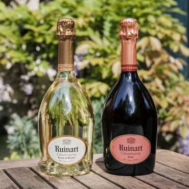 Ruinart blanc de blanc and rose