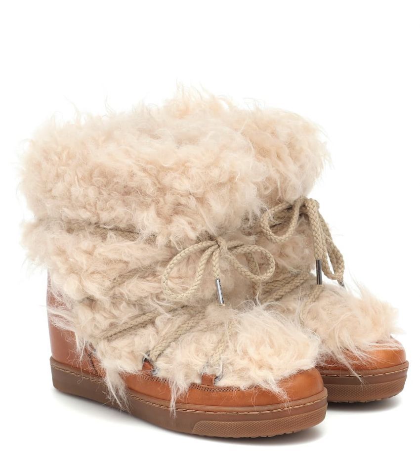 Isabel Marant Nowles faux-shearling snow boots