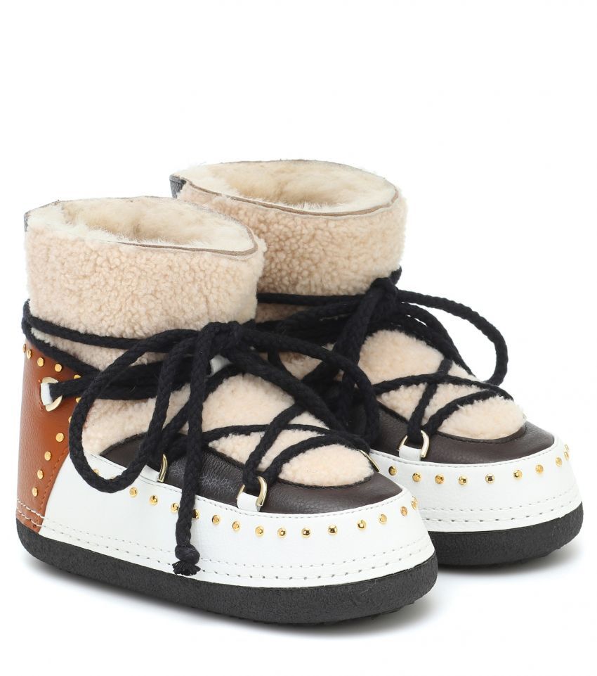 Inuikii Curly Rock shearling and leather boots