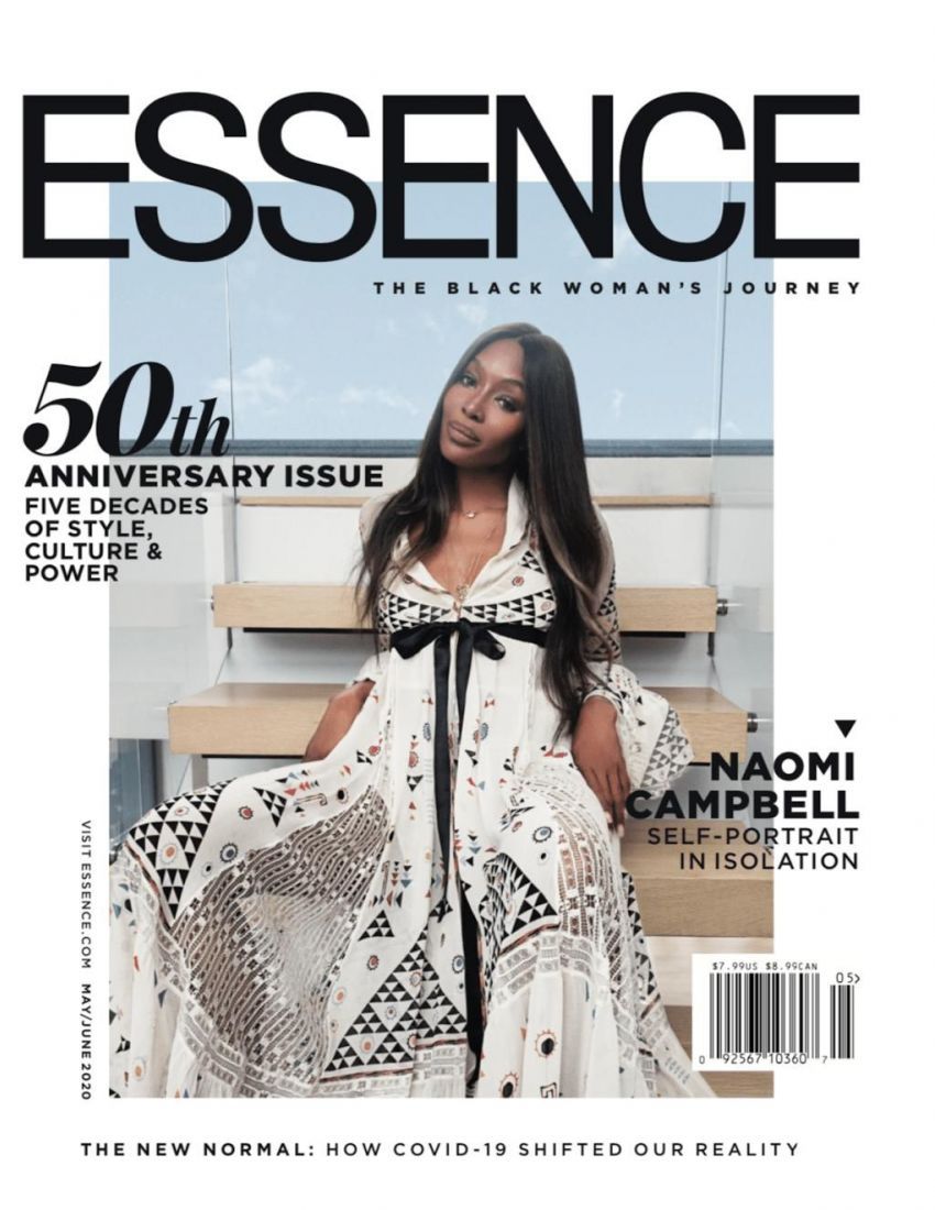 Naomi Campbell on the May/June 2020 issue of Essence